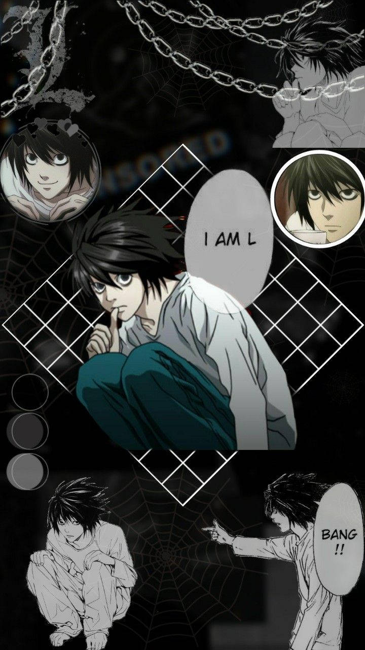 Download Death Note Aesthetic With L Wallpaper | Wallpapers.com