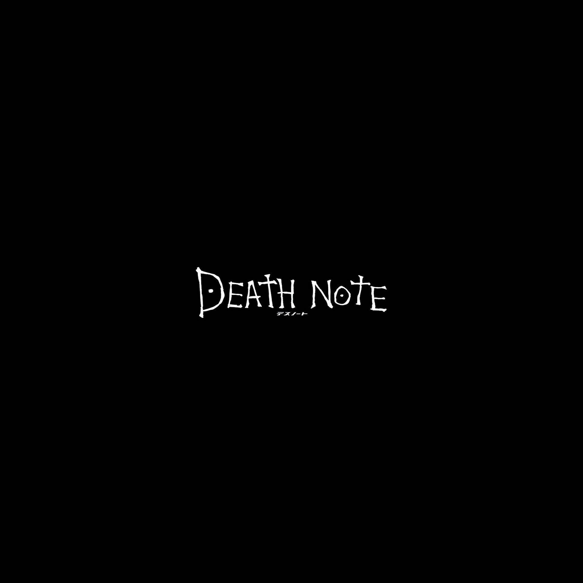 Esteticadi Death Note Con Titolo In Giapponese. Sfondo