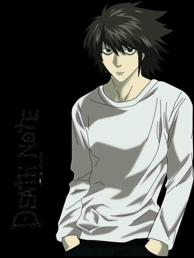 Death Note Anime Character L PNG