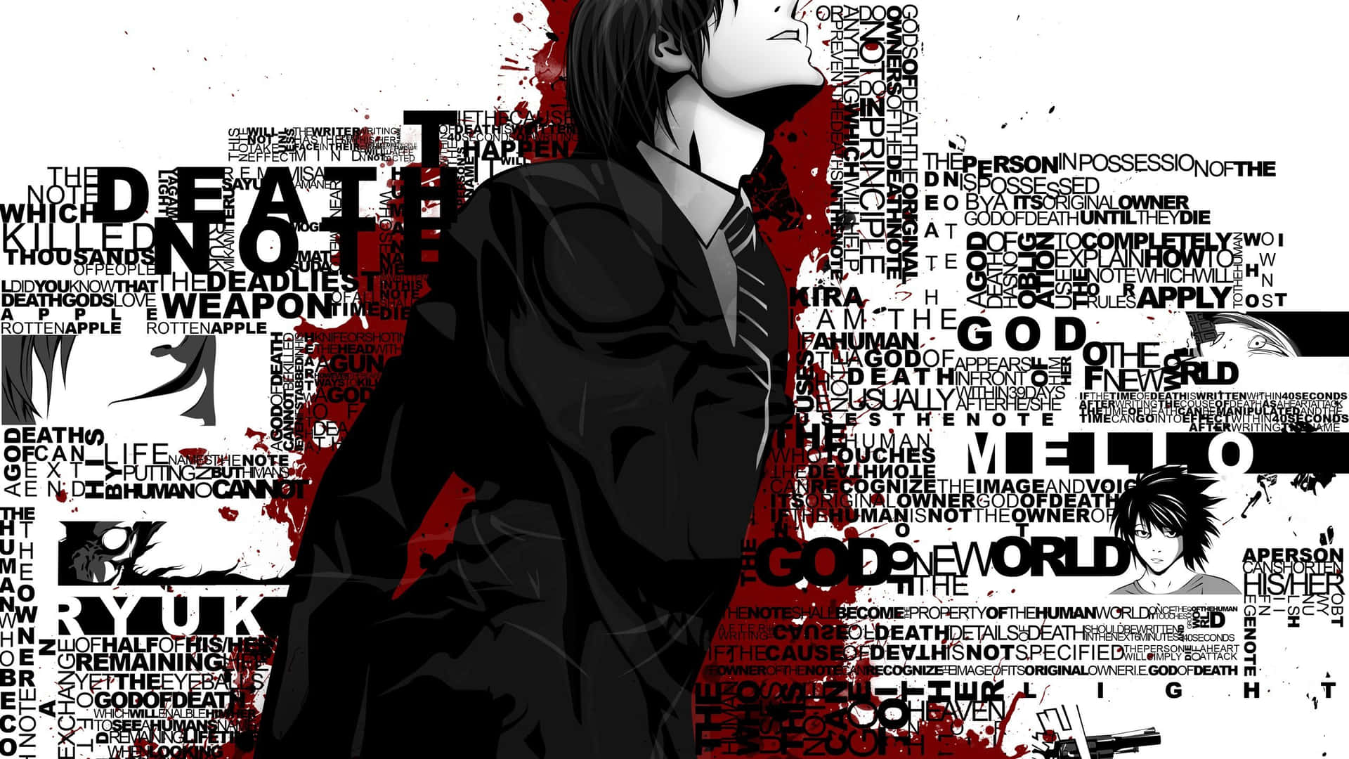 Death Note Anime Collage2560x1440 Wallpaper