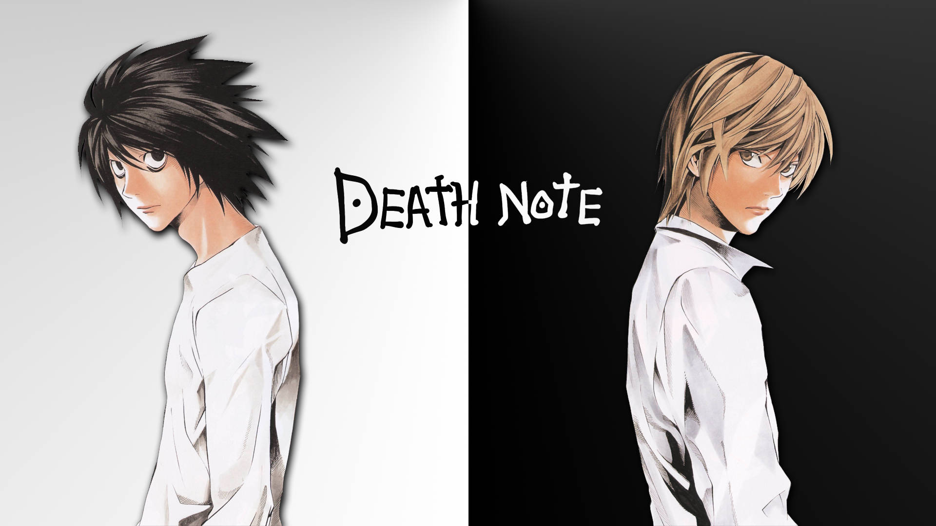 Death Note Back To Back With L Wallpaper