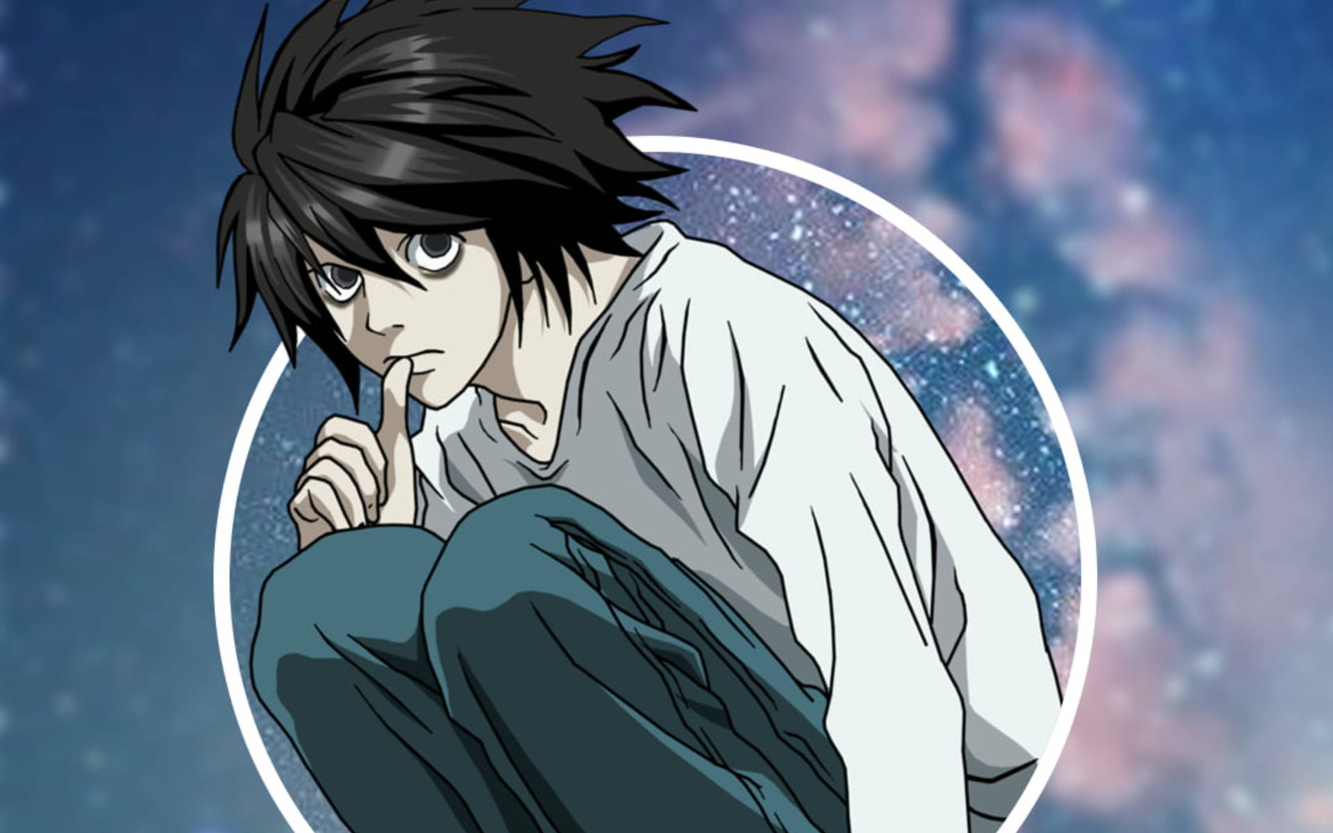 Death Note Dreamy Photo Of L Background
