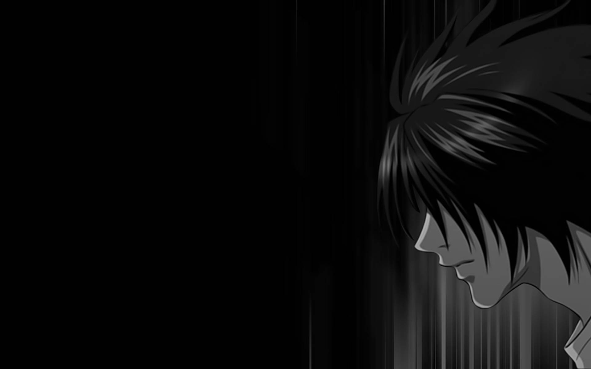 Death Note L Emo Shot Wallpaper