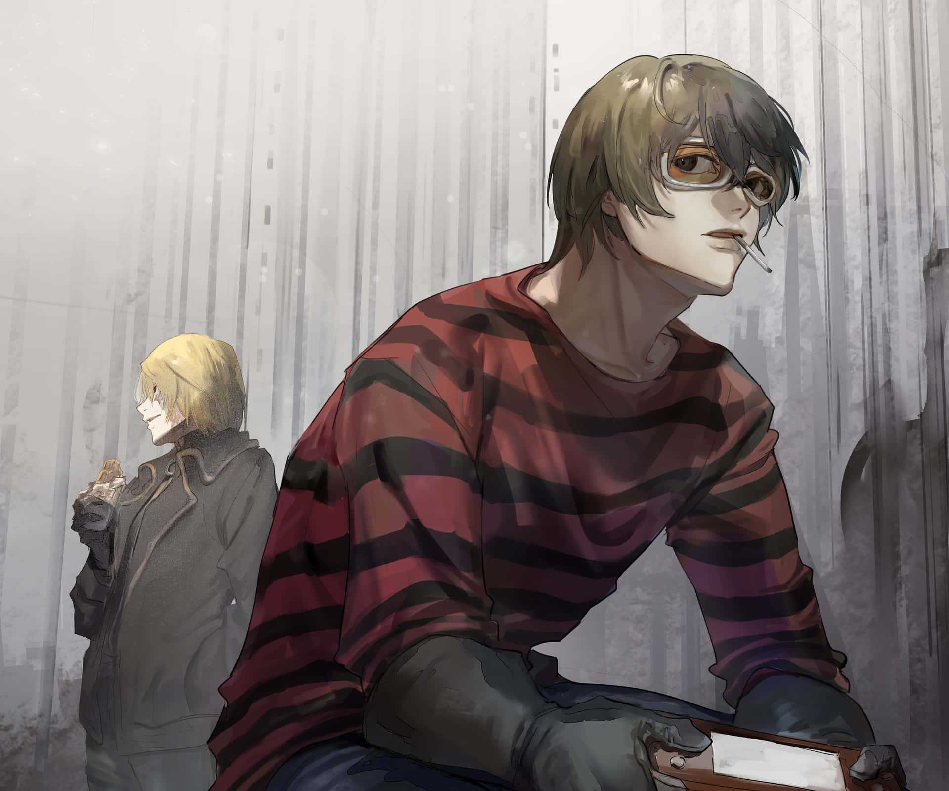 Enigmatic and clever, Death Note's Matt captivates in this high-resolution wallpaper. Wallpaper