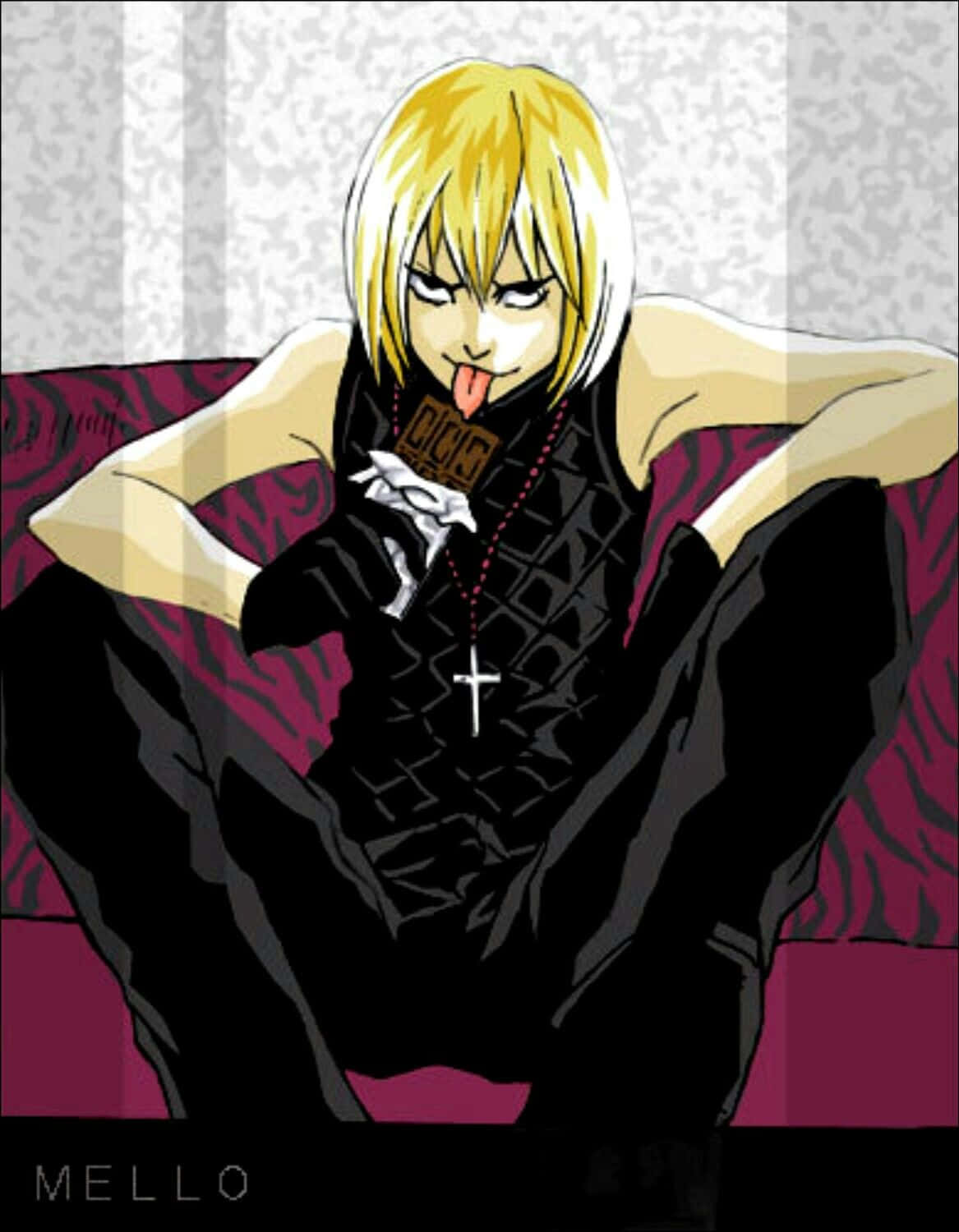 Mello, the cunning strategist from Death Note Wallpaper