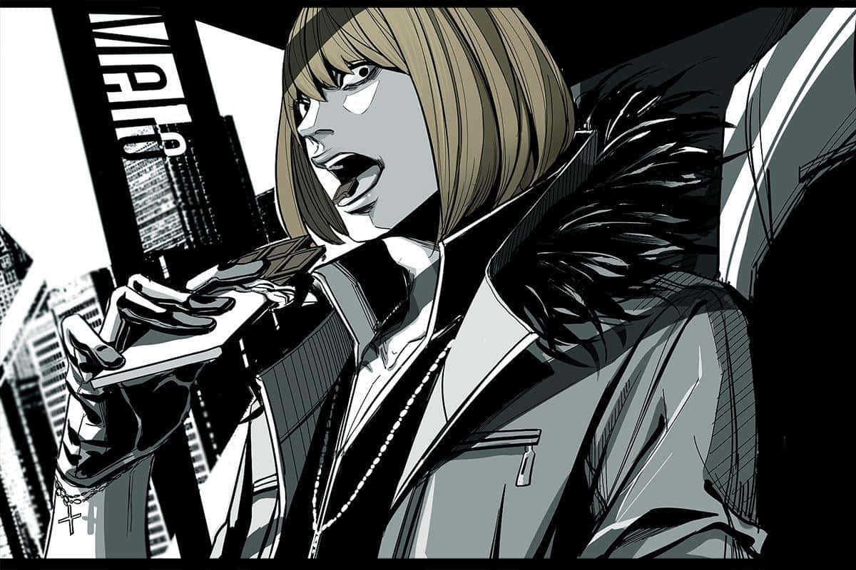 Mello, the cunning strategist from Death Note anime series Wallpaper