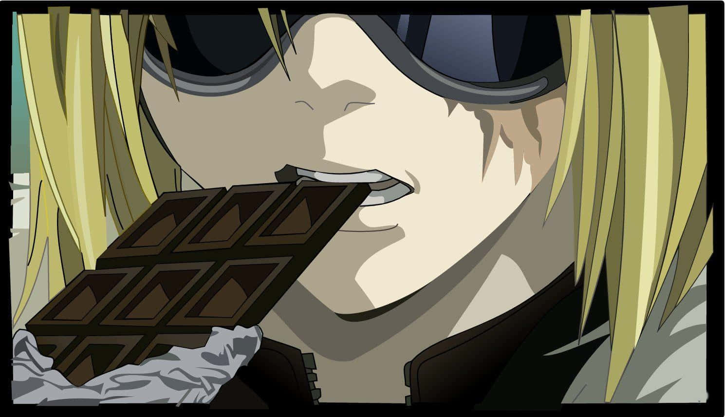 Intense portrait of Mello from Death Note Wallpaper
