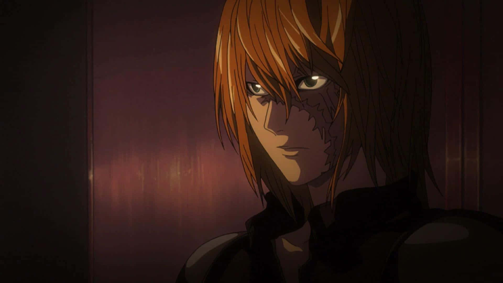 Mello from Death Note looking fierce in the shadows Wallpaper