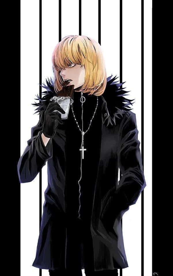 Mello, Posing Intensely in the Dark - Death Note Wallpaper