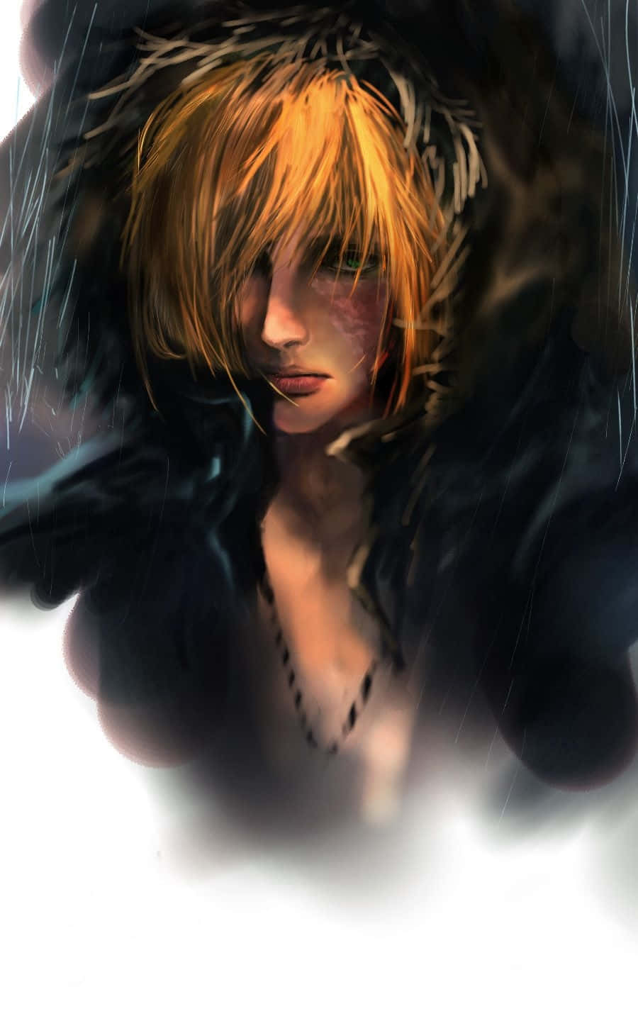 Mello from Death Note deep in thought Wallpaper