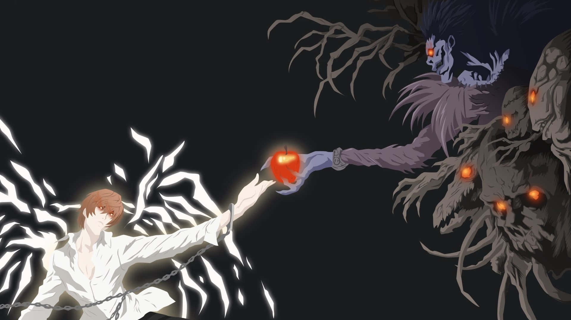 Death Note Ryuk Apple Exchange Wallpaper