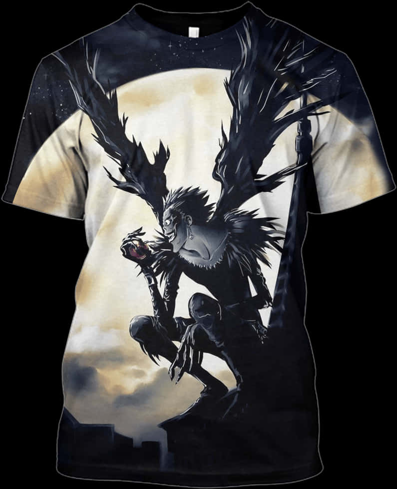 Death Note Ryuk T Shirt Design PNG