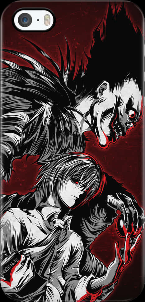 Death Note Ryukand Light Artwork PNG