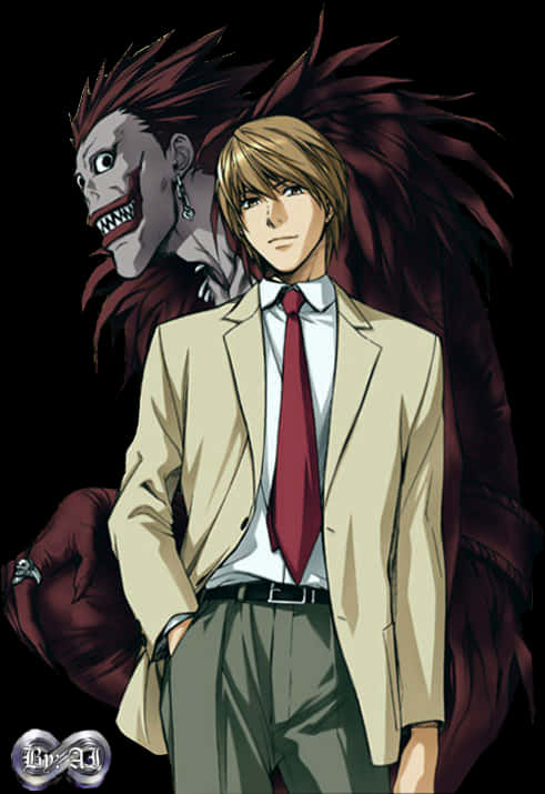 Death Note Ryukand Light Yagami PNG