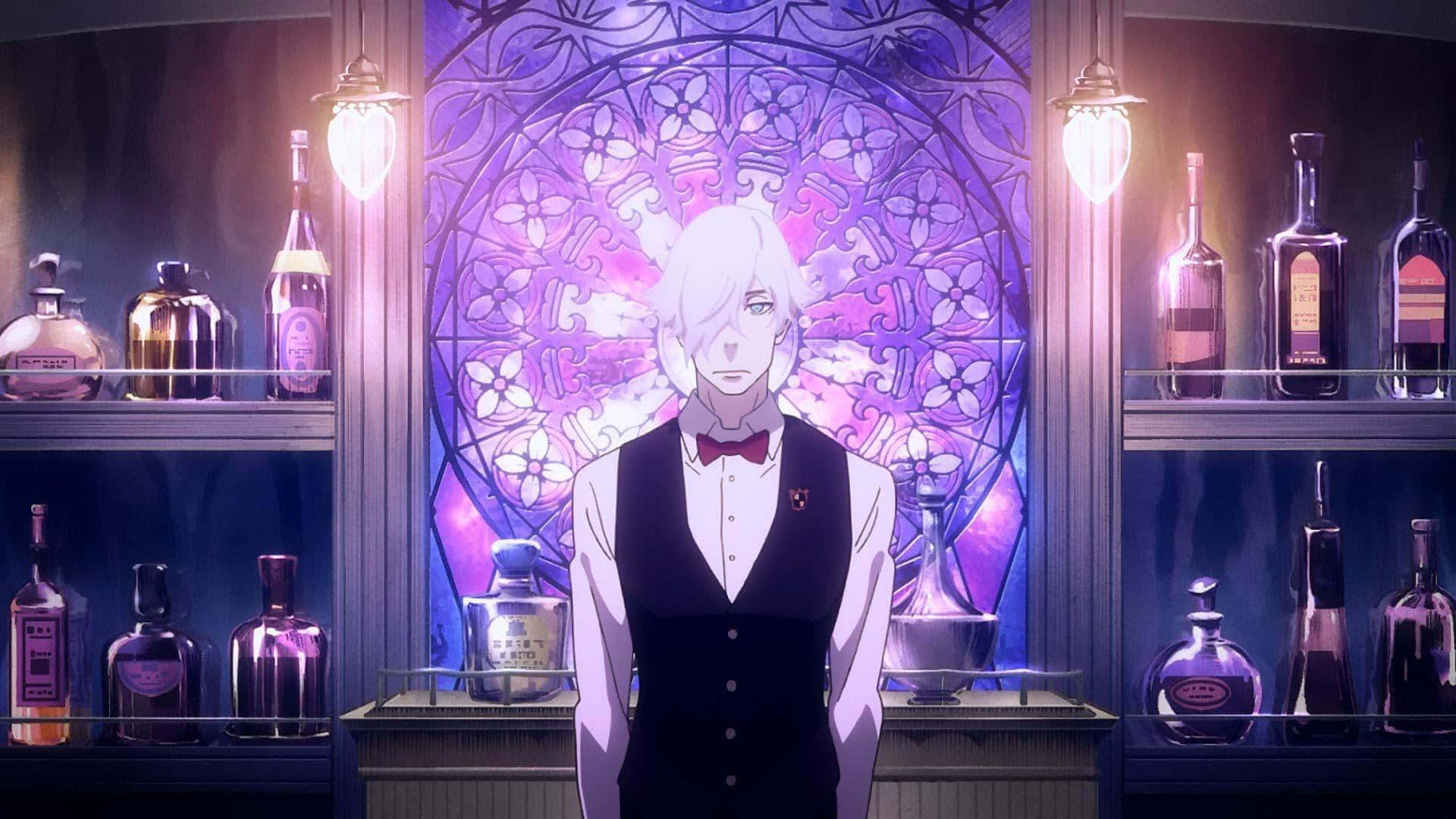 Two powerful figures collide in this nightmarish scene from Death Parade