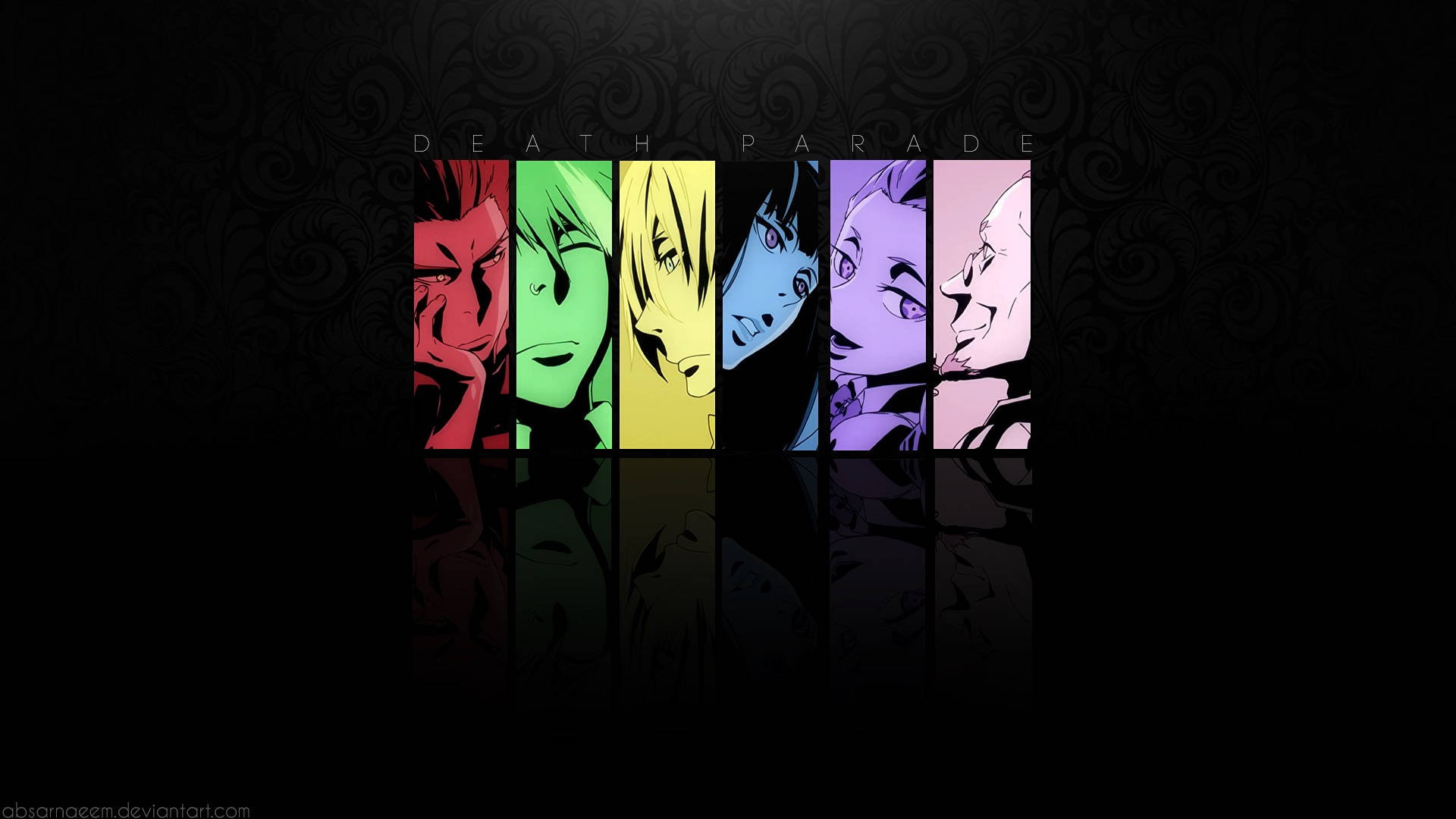 Death Parade Character Colors Background