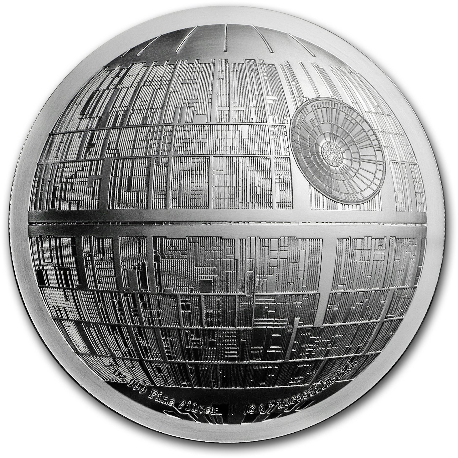 Death Star Close Up View PNG
