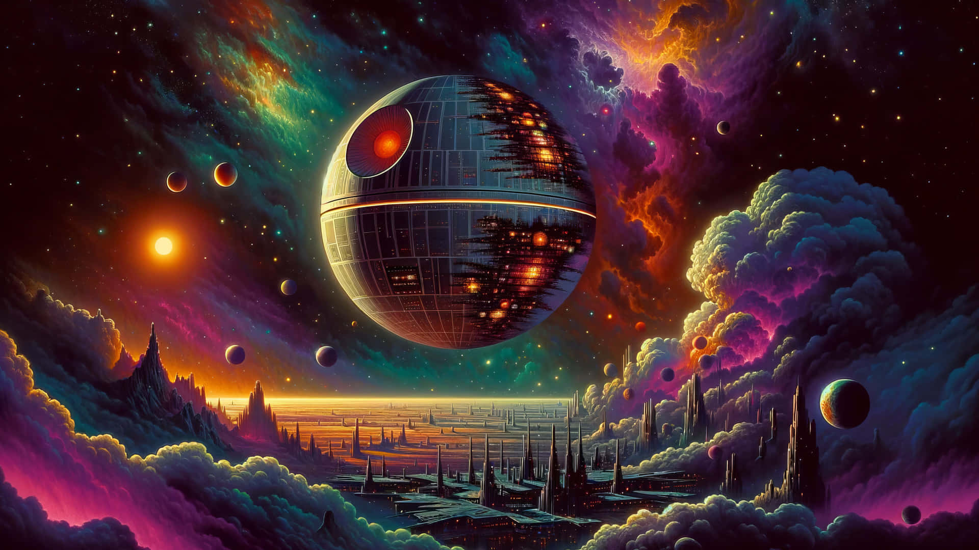 Death Star Fantasy Art4 K Wallpaper