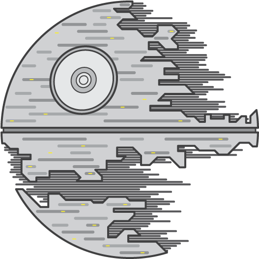 Death Star Icon Graphic PNG