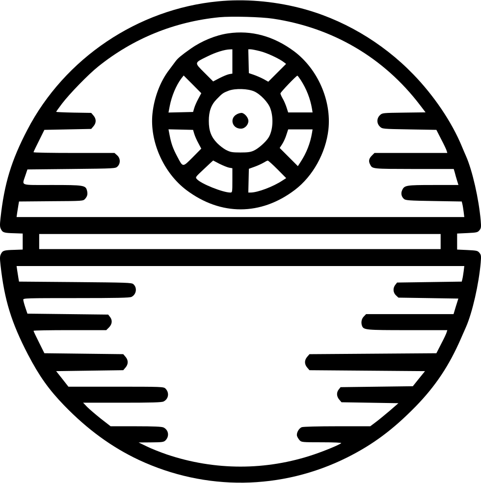 Death Star Icon Graphic PNG