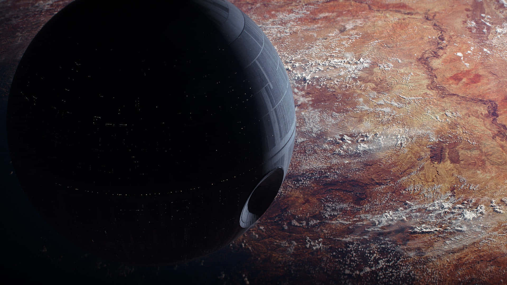 Witness the Power of the Imposing Death Star II" Wallpaper