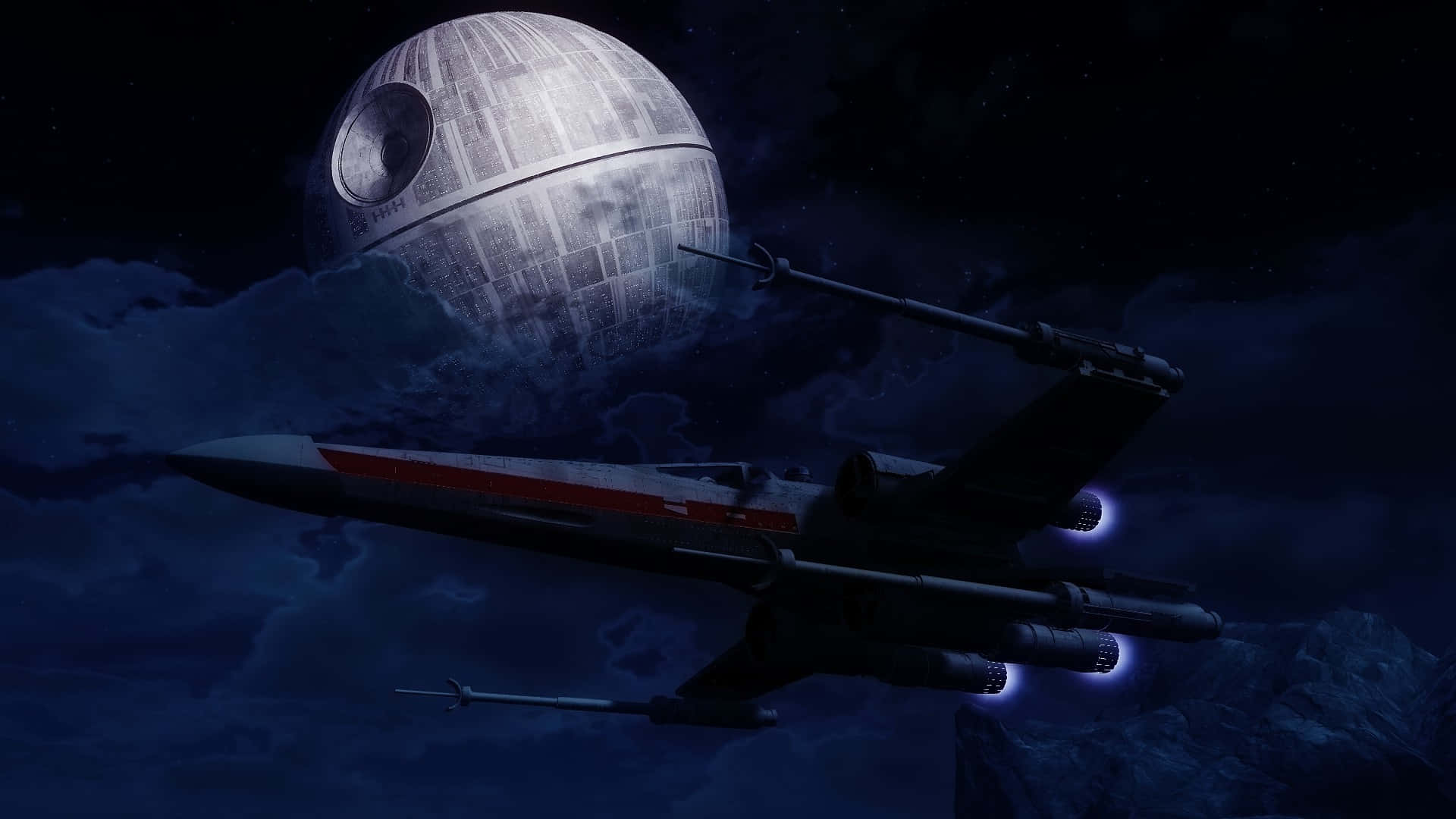 The Foreboding and Powerful Death Star II Wallpaper