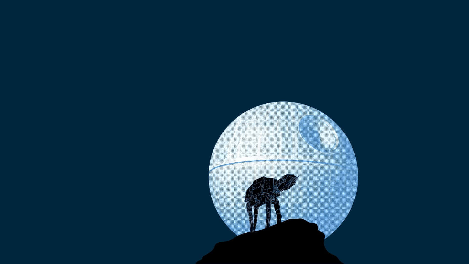 The Death Star II looms in space. Wallpaper