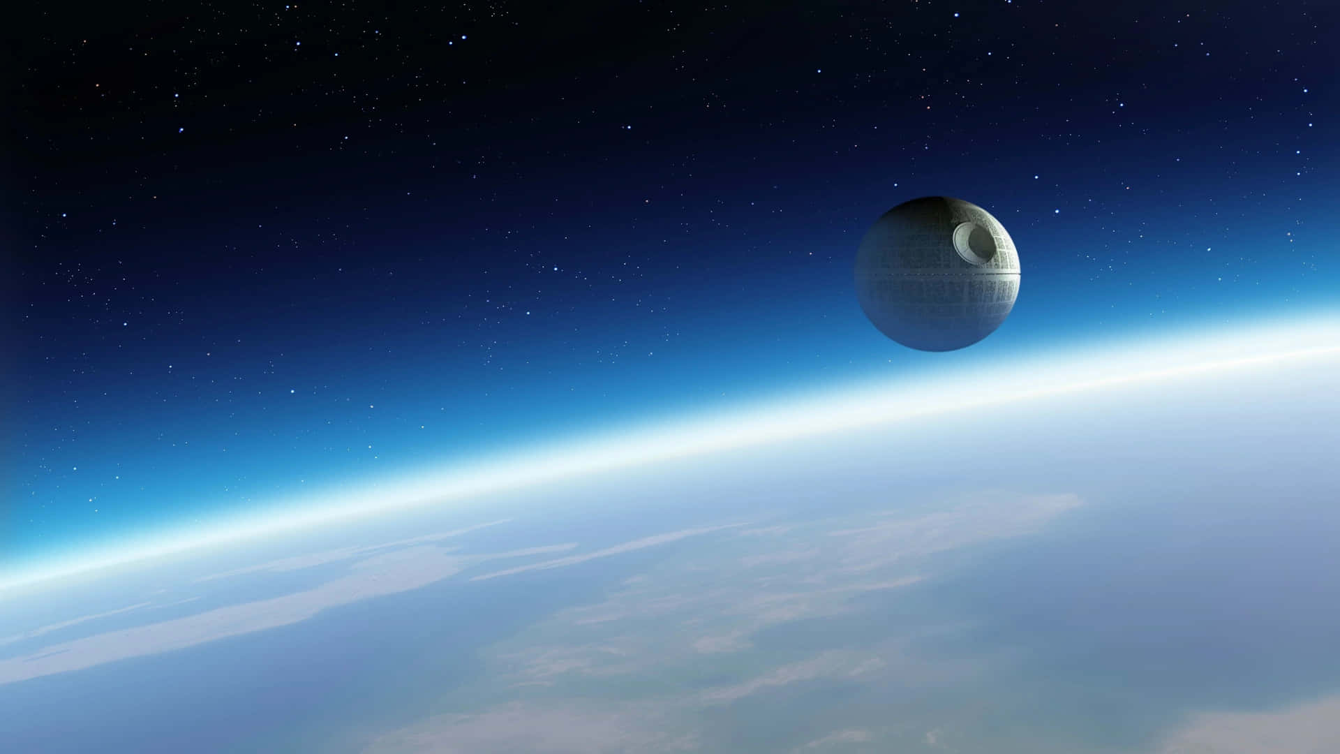 The mighty beam of the Death Star II Wallpaper