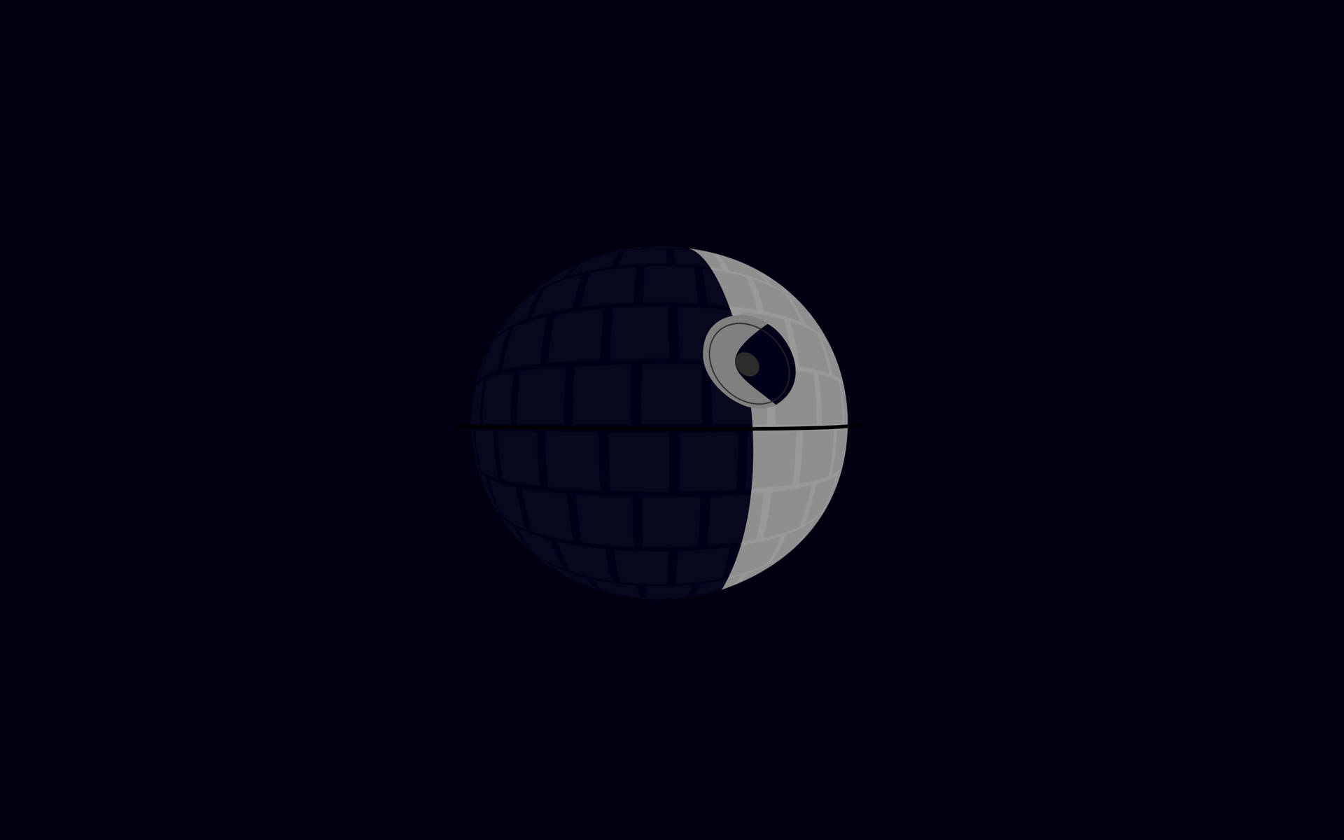 Death Star Minimalist Ipad Wallpaper