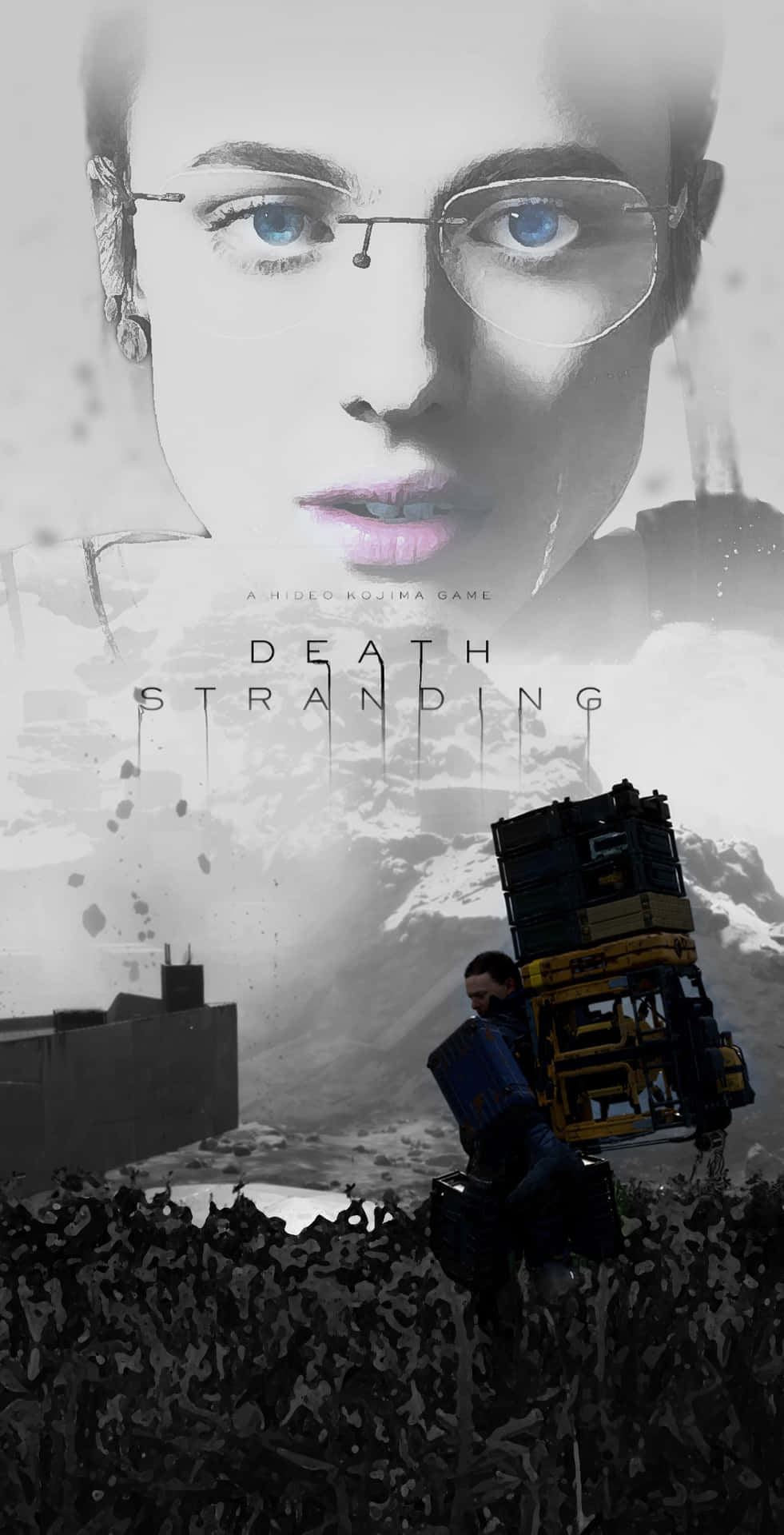 Death Traning - A Poster With A Woman In Glasses Wallpaper