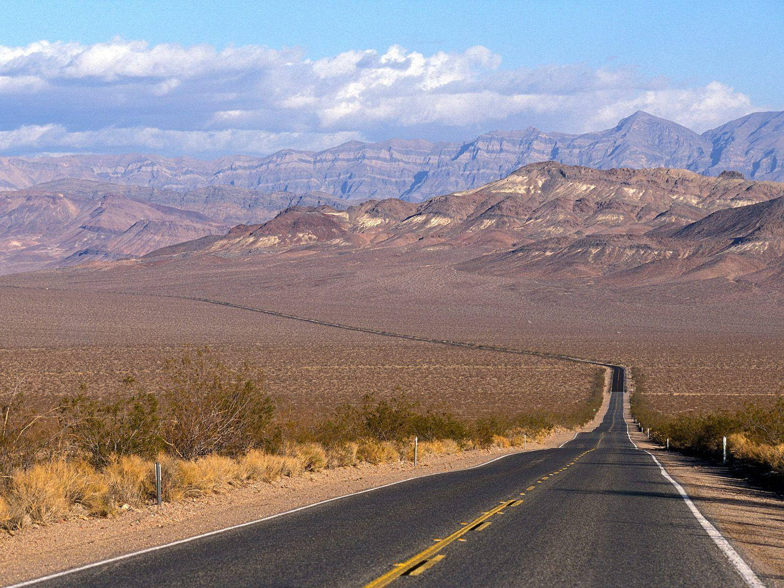 Death Valley Highway Road Wallpaper