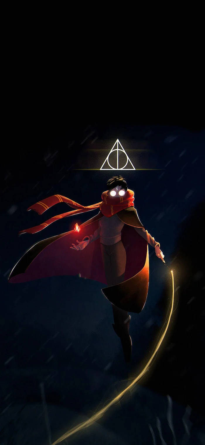 Deathly Hallows Harry Potter Iphone Wallpaper