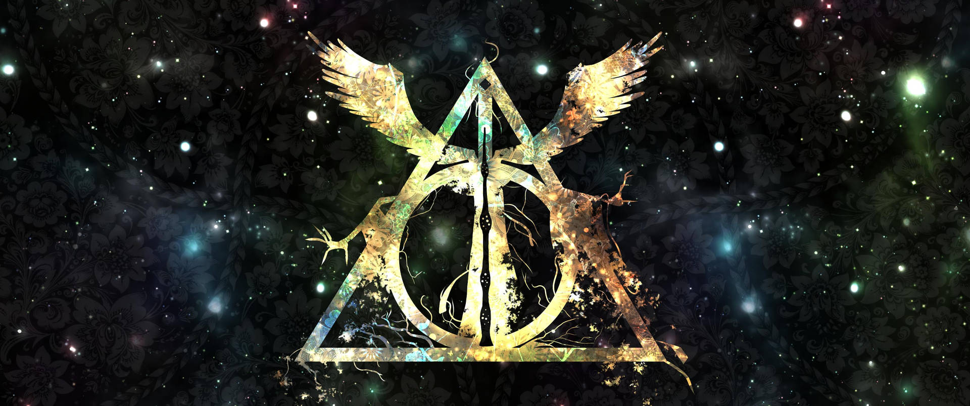 Deathly Hallows Symbol Harry Potter Desktop Wallpaper