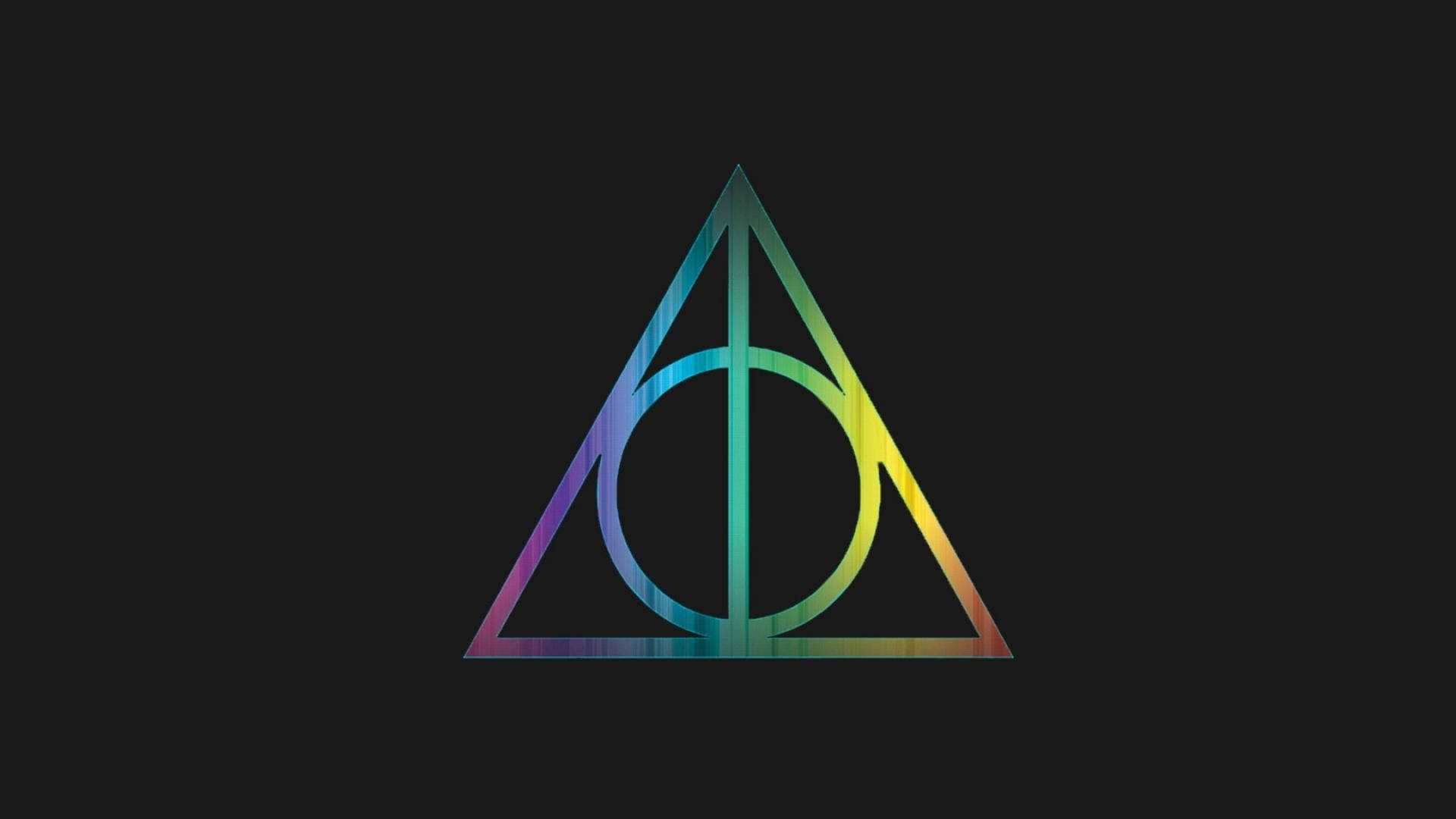 Logoet for Deathly Hollows Harry Potter Laptop Tapet Wallpaper