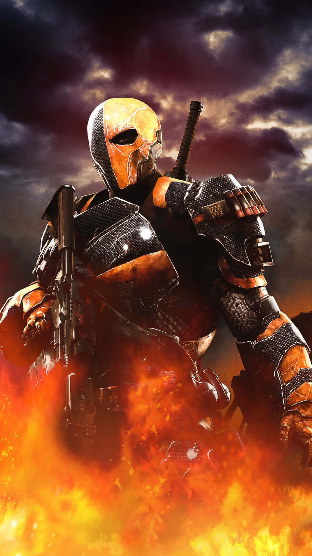 "Deathstroke, the masterful assassin"