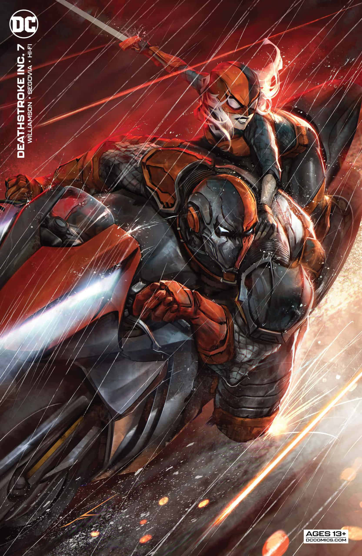 Deathstroke performs a swift and deadly assault against his enemies.
