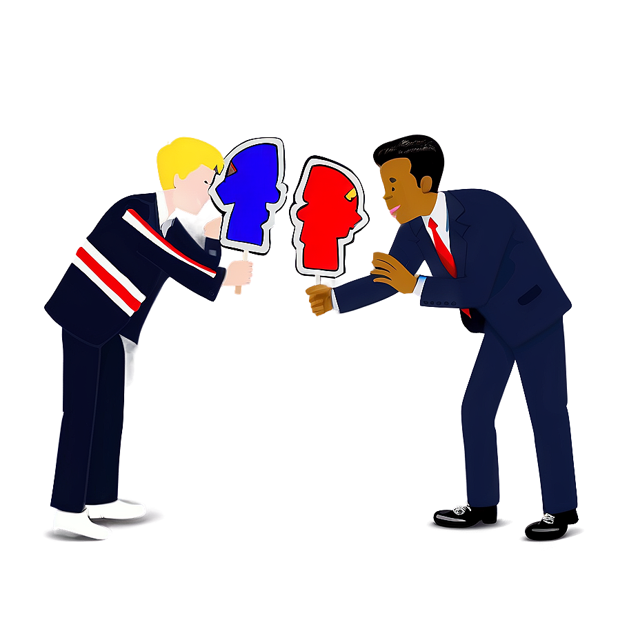 Debate Confrontation Illustration PNG