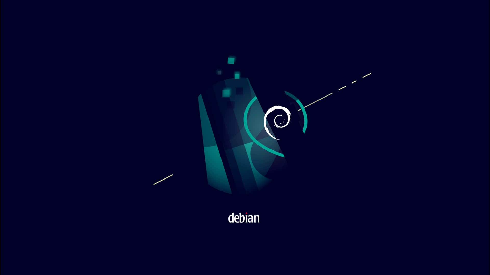 Debian Abstract Art Wallpaper Wallpaper