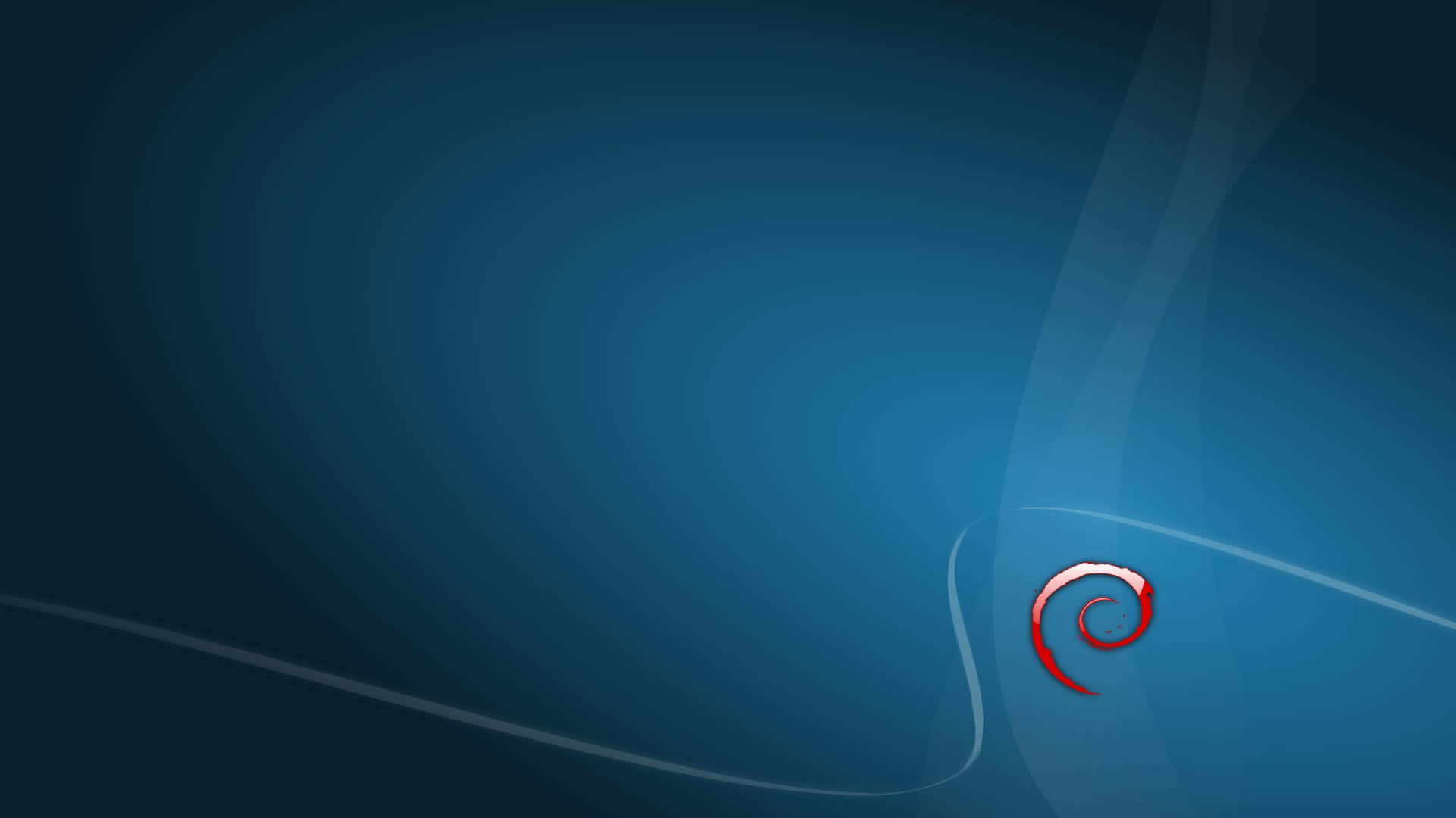 Debian Abstract Blue Background Wallpaper
