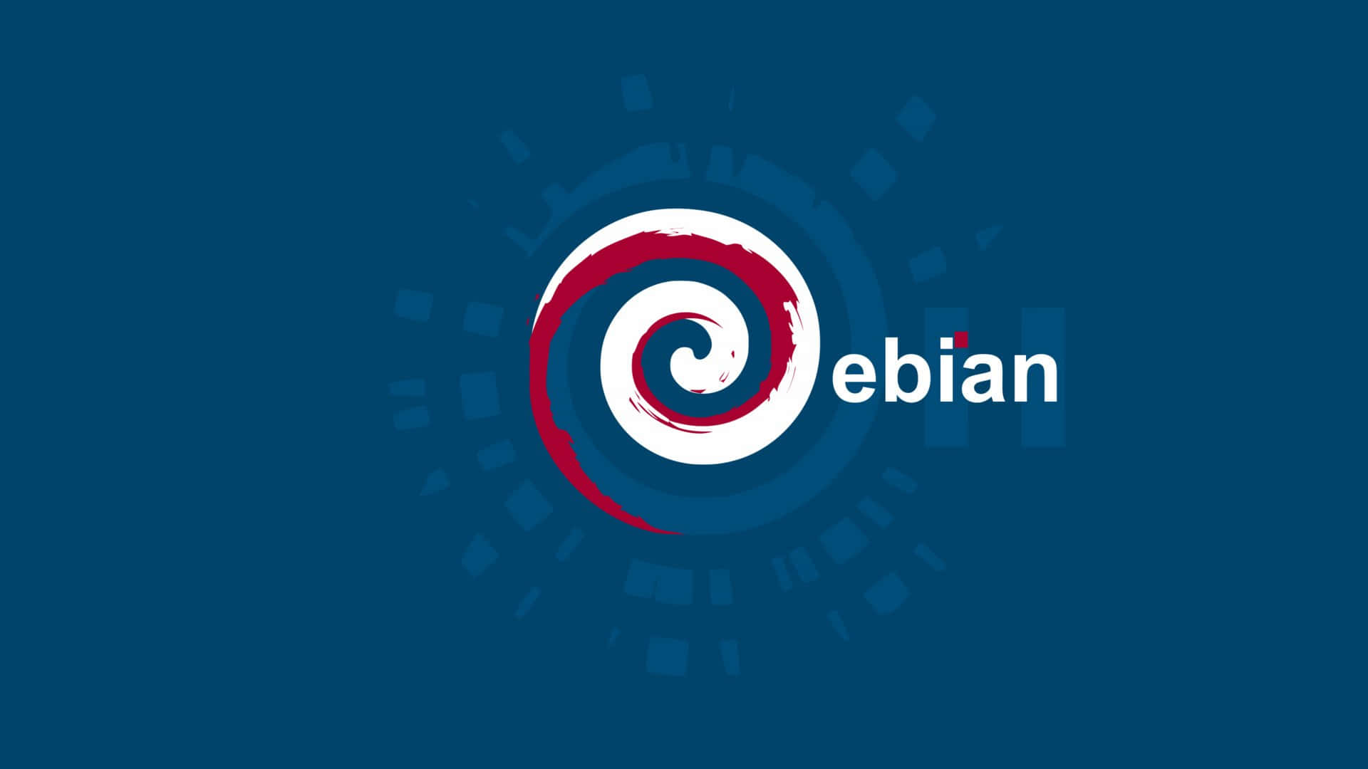 Debian Logo Dark Background Wallpaper