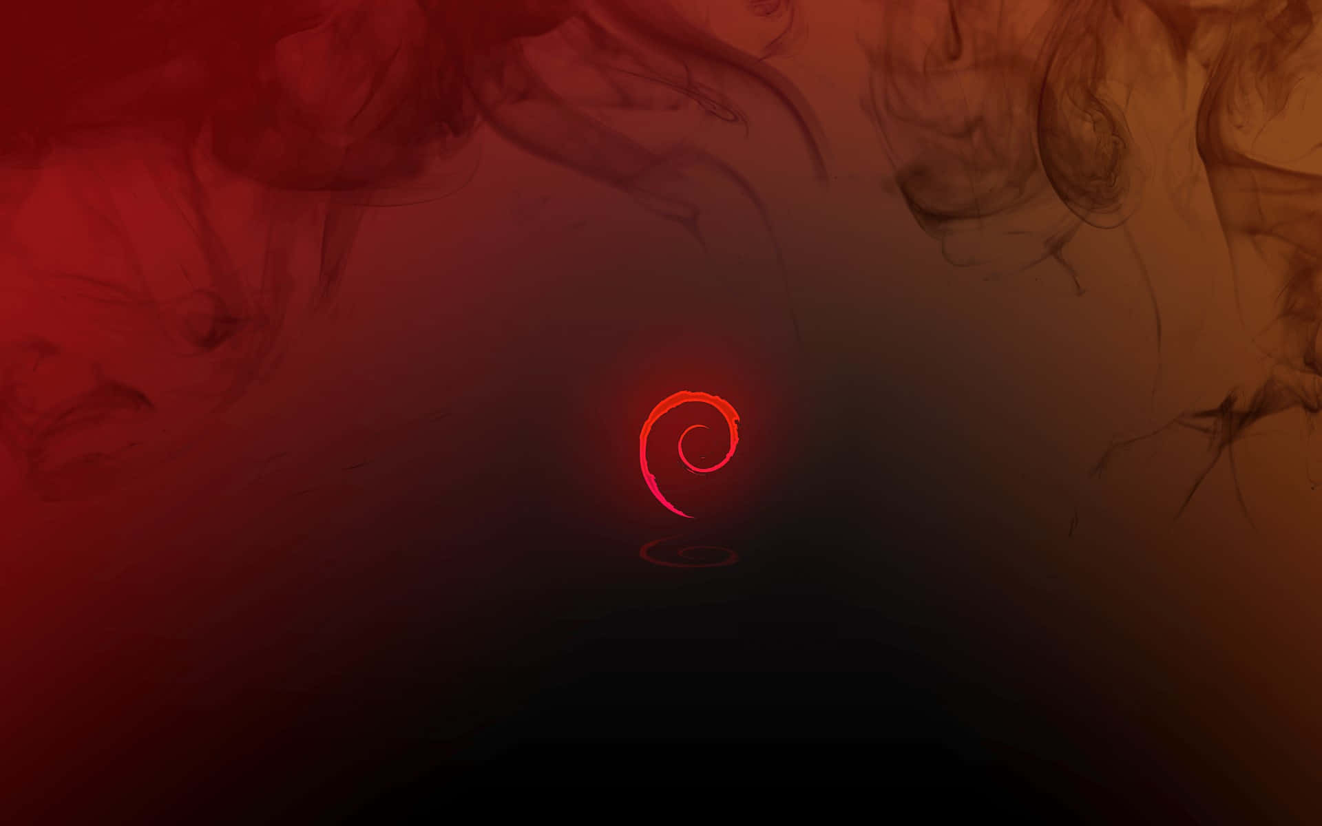 Debian Red Smoke Background Wallpaper