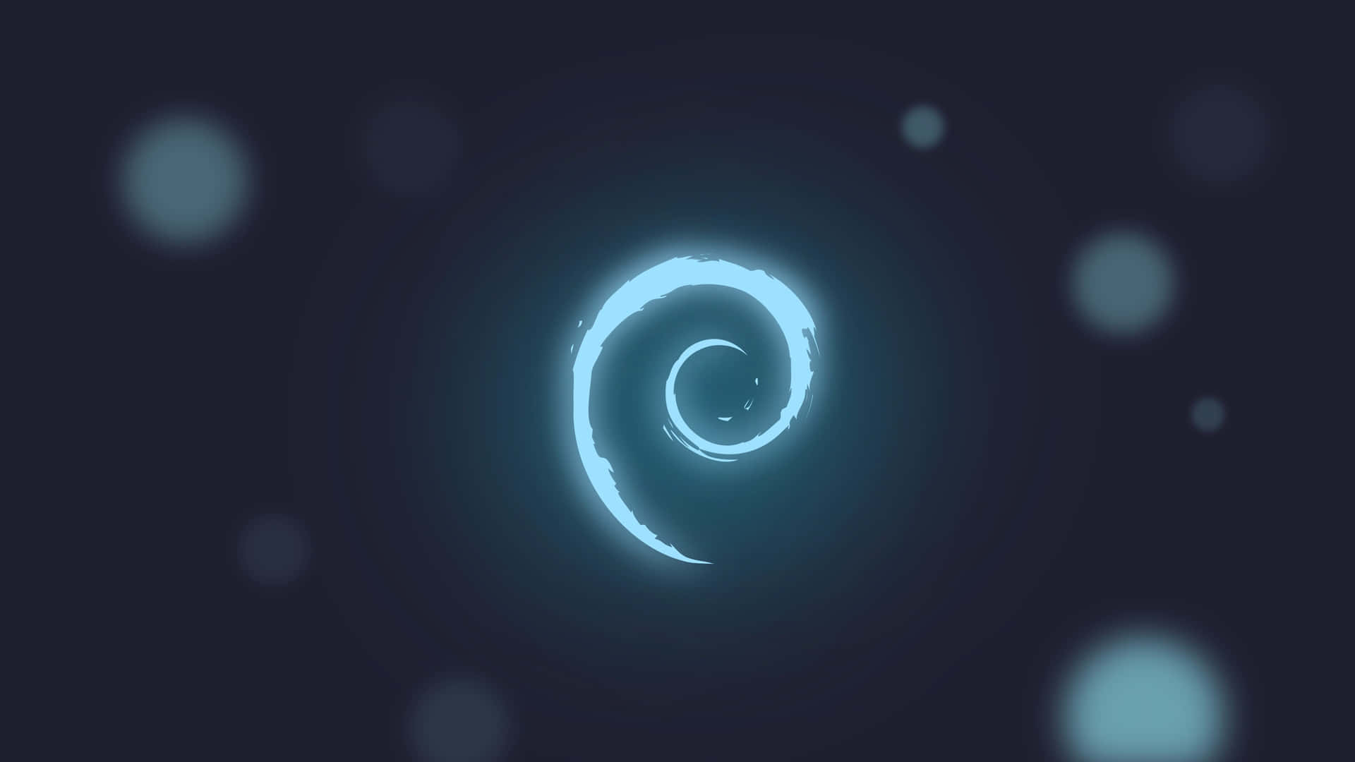 Debian Swirl Abstract Background Wallpaper