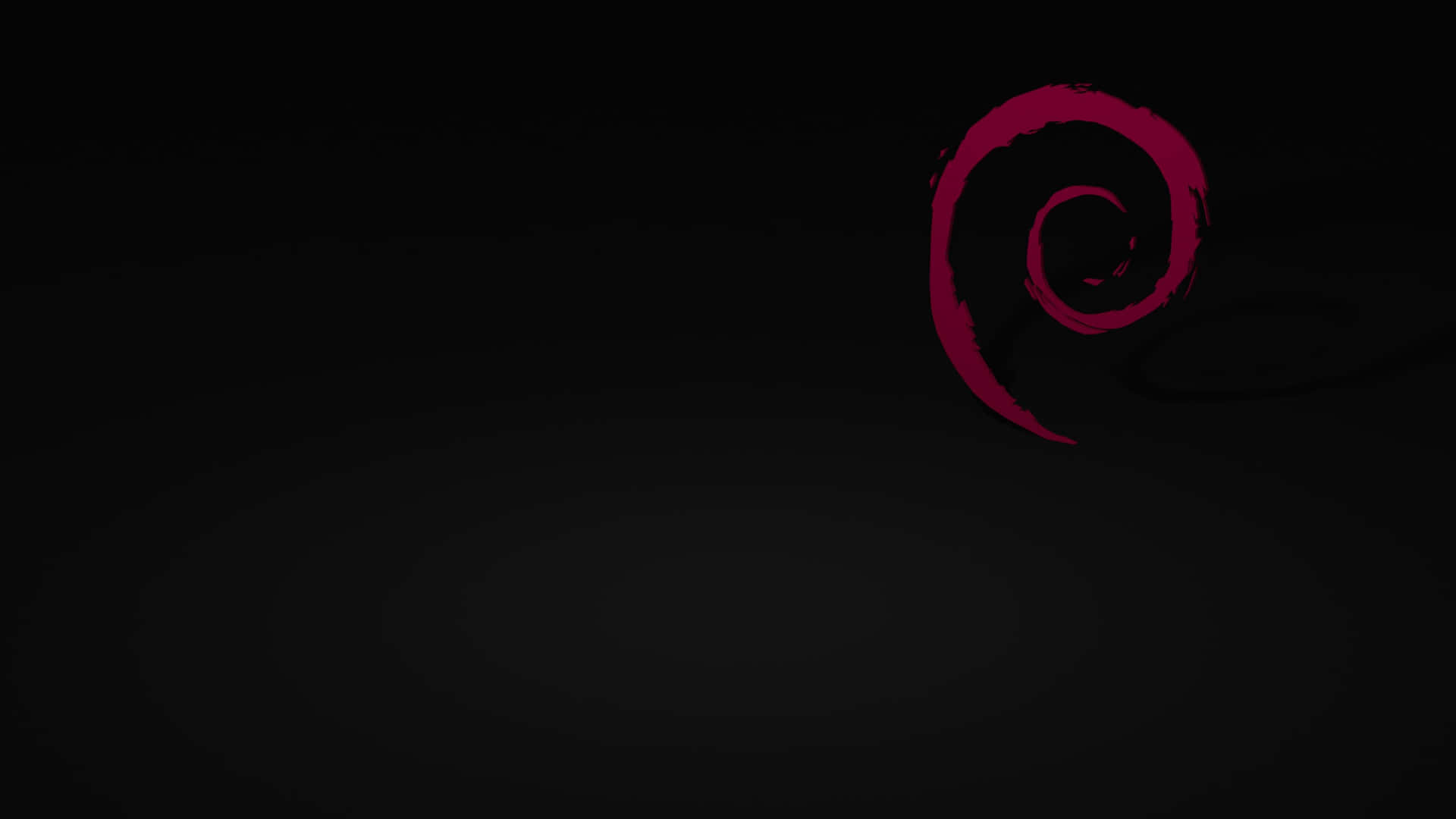 Debian Swirl Dark Background Wallpaper