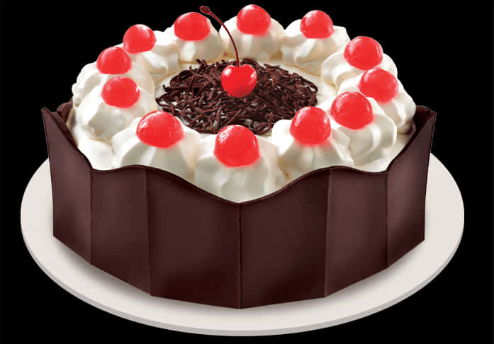 Decadent Black Forest Cake PNG