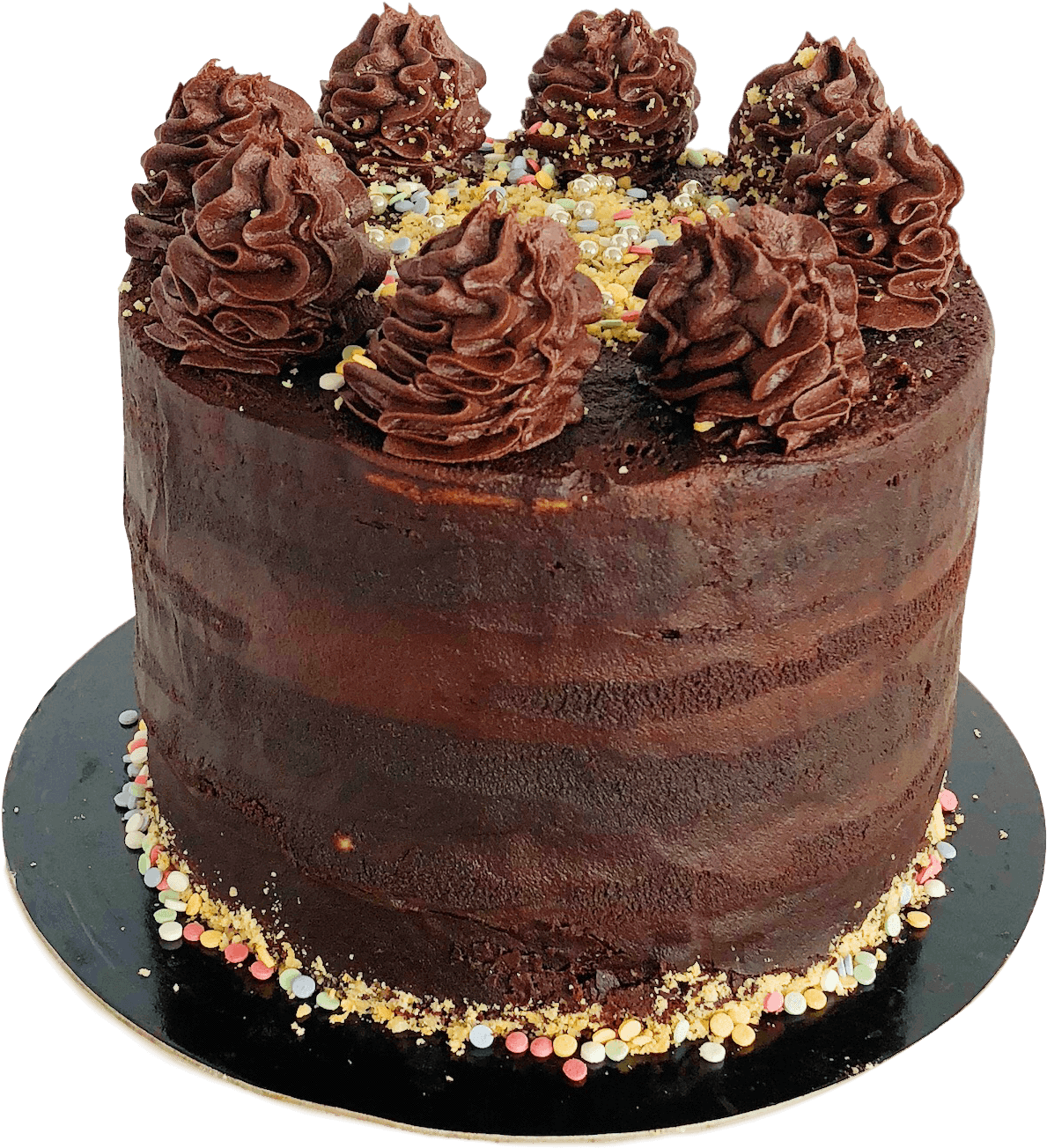Decadent Chocolate Cakewith Frosting PNG