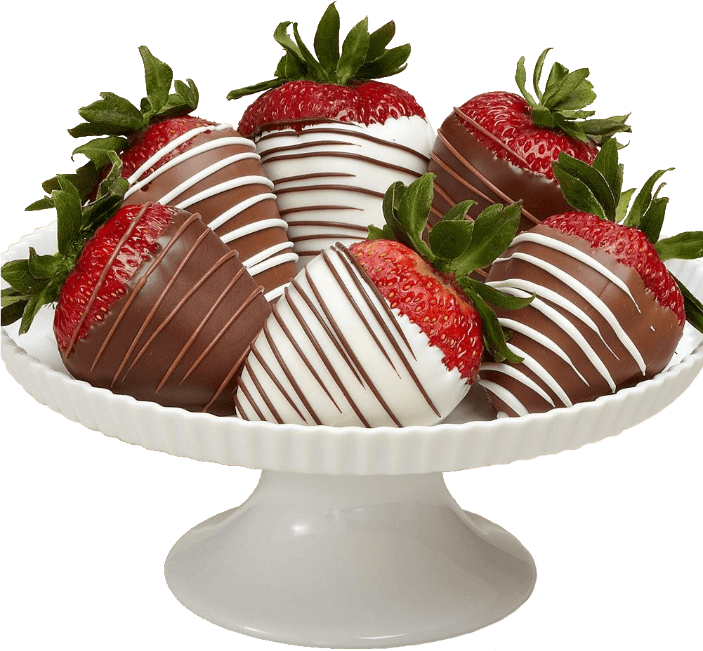 Decadent Chocolate Covered Strawberries PNG