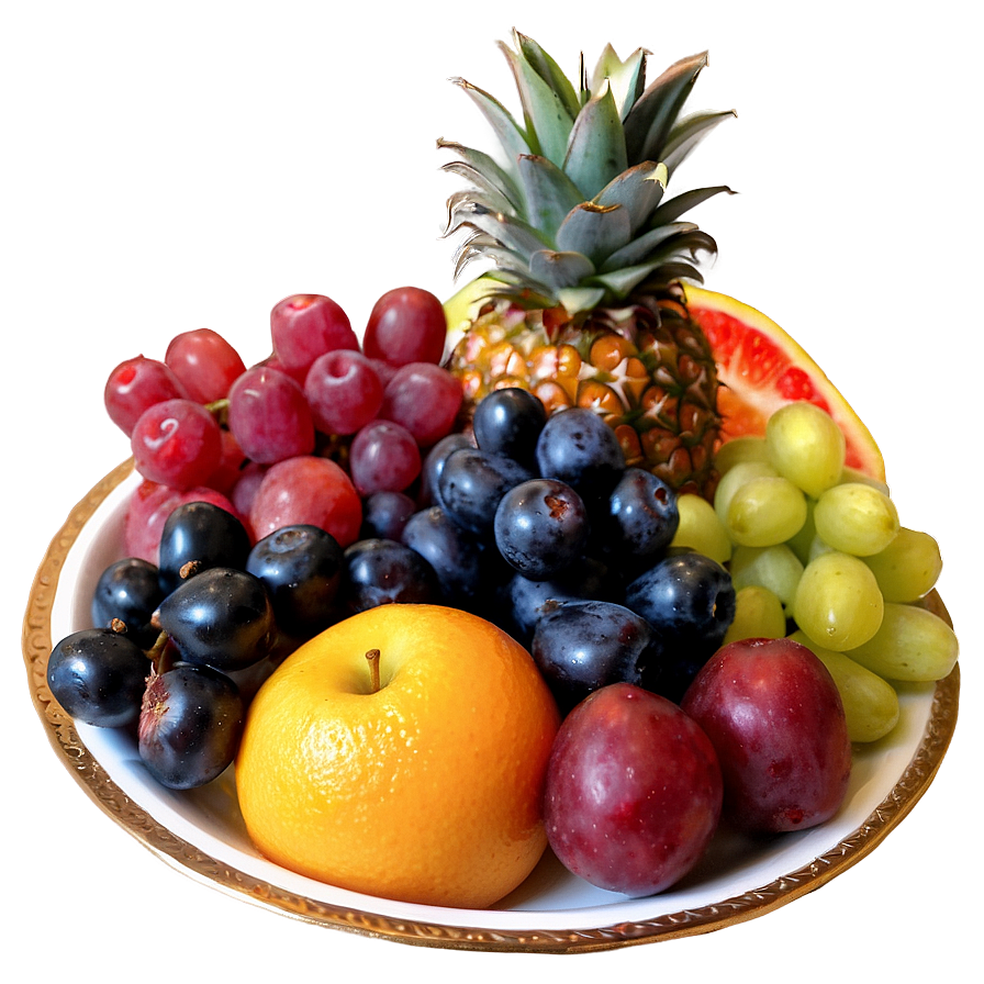 Decadent Fruit Platter Png 06132024 PNG