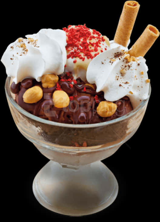 Decadent Sundae Delight PNG