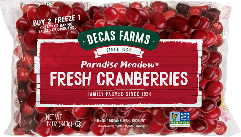 Decas Farms Fresh Cranberries Packaging PNG