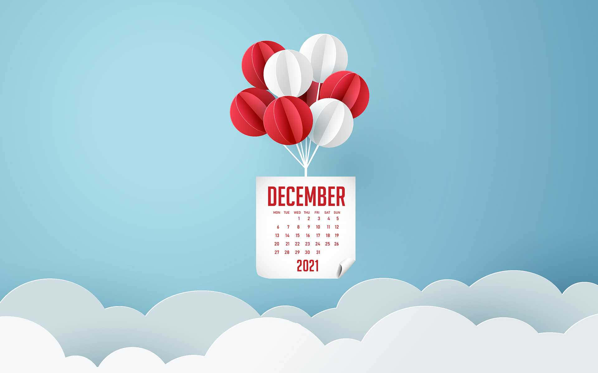 Bring in the winter cheer with this beautiful December wallpaper